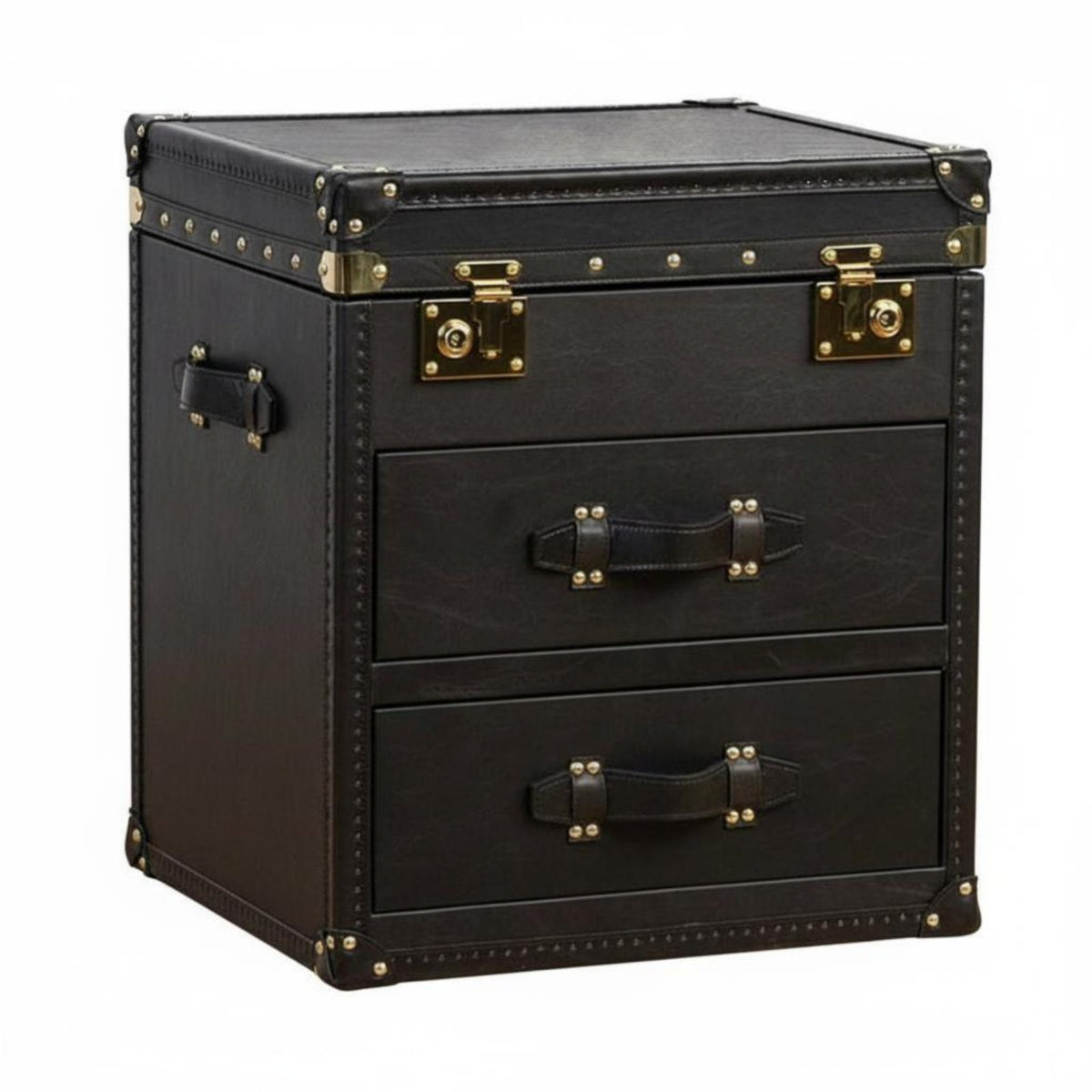 Suitcaseaesthetic End Table Vintage Design Bedside Storage Table British-in the design of