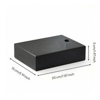 Marble Base Flat Indicator Base with 8mm Screw & Marble Hardware for Machinists, Machine Shop