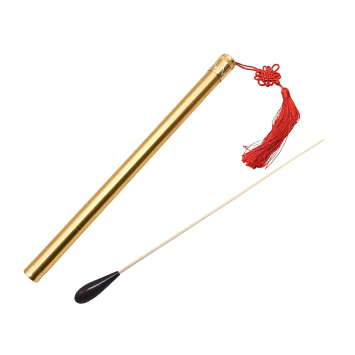 Orchestral Music Rod Solid Wood Wooden Conductor Rod Ergonomic Ergonomic Metal Handle Conductor Rod for Conductors, Concert, Rehearsal