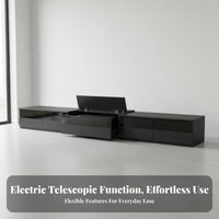 TV Cabinet Single-Intelligent Display Device Cabinet Cable Management System Electric Retractable Media Console for Home Theater Enthusiasts