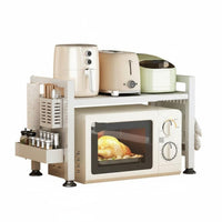 Expandable Microwave Stand Extendable Design Countertop Shelf Non-Slip Feet