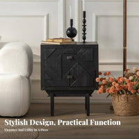 Durable Wood Legs Rattan Nightstand with Drawer Vintage Look Rattan Drawer End Table Japanese Inspired Indoor Furnishing century modernera Modern Design for Guesthouse Owners, homeowners, Bedroom, Small compact areas, Hotel Room, Hallway