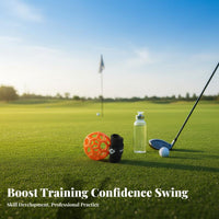 Improves Accuracy Golf Swing Training Ball Increases Power Golf Swing Coach Ball Portable for Beginners, Home Practice, Driving Range