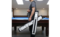 Portable 4-Hole Billiard Cue Tube Divided Interior Oval Billiard Case Adjustable Shoulder Strap Billiards Accessory Long-Lasting for Travel, Tournaments