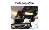 Center Console Button Decoration Easy Installation Small Car Model Ornament Cute Cartoon Design Miniature Car Figurine for Young Adults