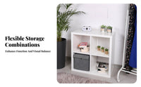 unobstructed Display configurable Cube Shelving Freestanding shelving unit DIY Configuration Organizer unit adaptable for Book Lovers, homeowners, Kids' Room, Playroom, Home Office, Bedroom
