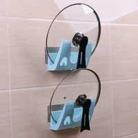 Pot Lid Holder Wall Mounted, Metal Pan Lid Rack, Nail Lid Organiser for Cupboard, Modern Kitchen Organiser 14.5x18.5x4.5cm