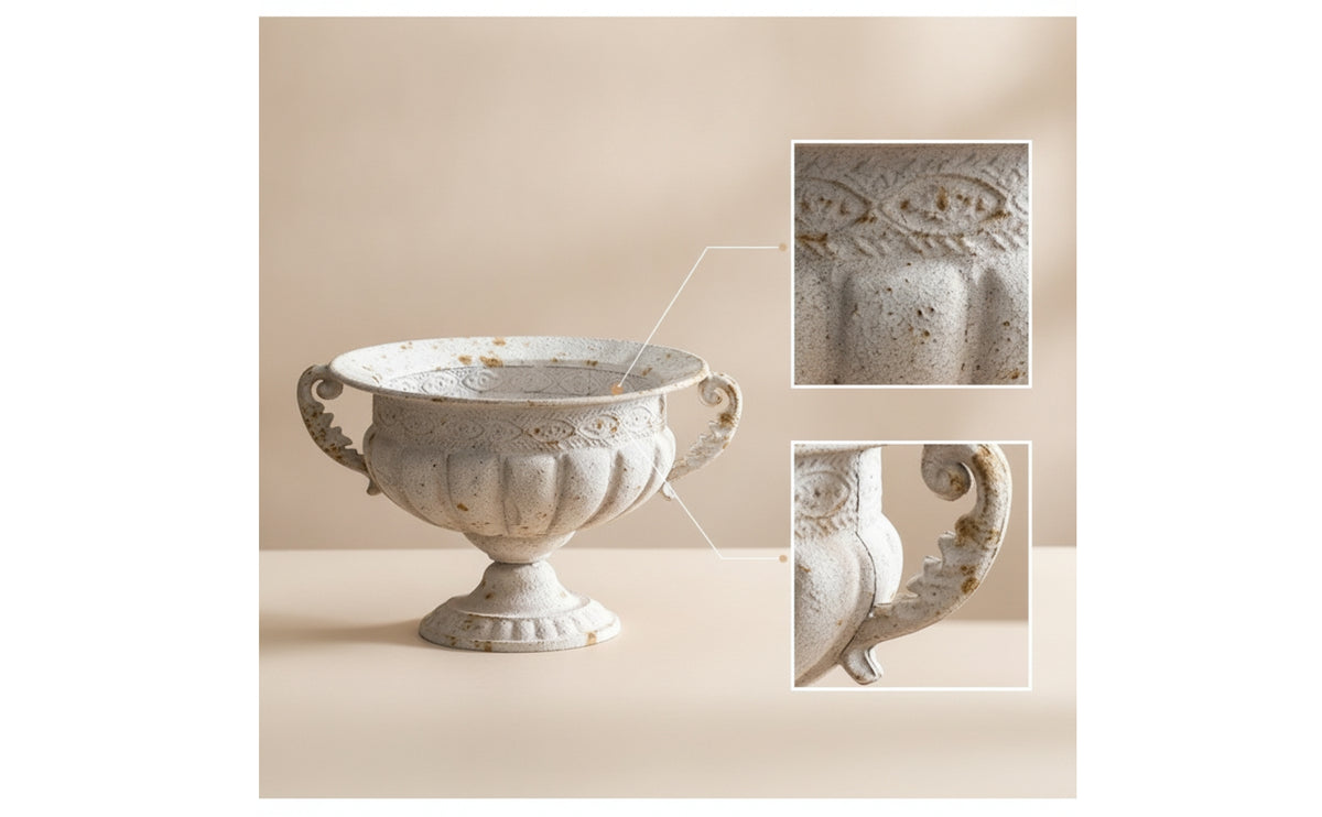 Urn Vase with Pedestal Distressed Vessel Classical for Weddings