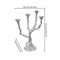 Branch Candlestick Sculptural Candle Stand Textured for Dining Table, Mantel