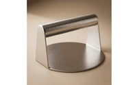 Stainless Steel Meat Press with Handle Flat Bottom Burger Press Compact Steak Weight Heavy-Duty for Outdoor Grilling