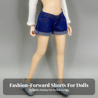 BJD Clothing Shorts butt-Hugging Design 1/6 Scale Doll Shorts Comfortable Material 1/6 Scale Figure Clothing for Hobbyists, Toy Photography,