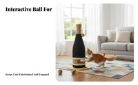 Sisal Rope Cat Scratcher Space-Saving Design Cat Scratching Pole with Orb Pet Supplies Easy to Clean for Living Room