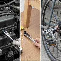 Ratchet Wrench Ergonomic Ratchet Spanner One-Handed Tool for Amateur Fixers