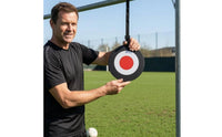 Red Center Football Training Target Disc Swivel Hook Soccer Training Disc with Straps Adjustable Strap Hanging Football Target Flat