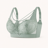 Push Up Bra with No Underwire for Women, Comfort Four Hook Closure for Daily Wear, Molded Cups for Everyday Support