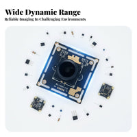 USB Camera Module Ubuntu Compatible 2MP Industrial Camera Board High Resolution Electronic Component for Developers, Engineers, Robotics, DIY Projects