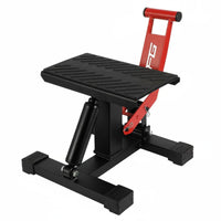 Maintenance Friendly Hydraulic Motorcycle Lift Anti Slip Dirt Bike Support Stand Height Adjustable Motorcycle Support Stand Heavy Duty for Garage