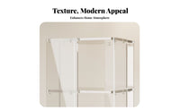 Transparent Look 2-Tier Clear Trolley Modern Design 2-Tier Rolling Organizer Multi-Functional Side Table Slim contour for Office Workers, Party Hosts, Living Room, Next to Sofa, Bedroom, Small Spaces