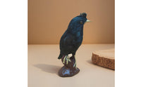 Songbird Figurine Feathered Bird Figurine with Feathers Handmade Artificial Bird for Photographers, Teachers