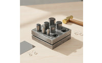 Punch Die Block with Seven Posts Compact Metal Sheet Puncher Hardened
