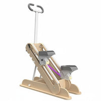 Wooden Stair Stepper Non-Slip Pedals Climbing Exercise Machine Adjustable Resistance Home Stair for Indoor