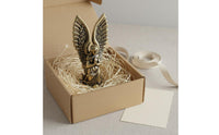 Vintage Metal Angel Ornament Intricate Details House Decoration for Office, Bookshelf