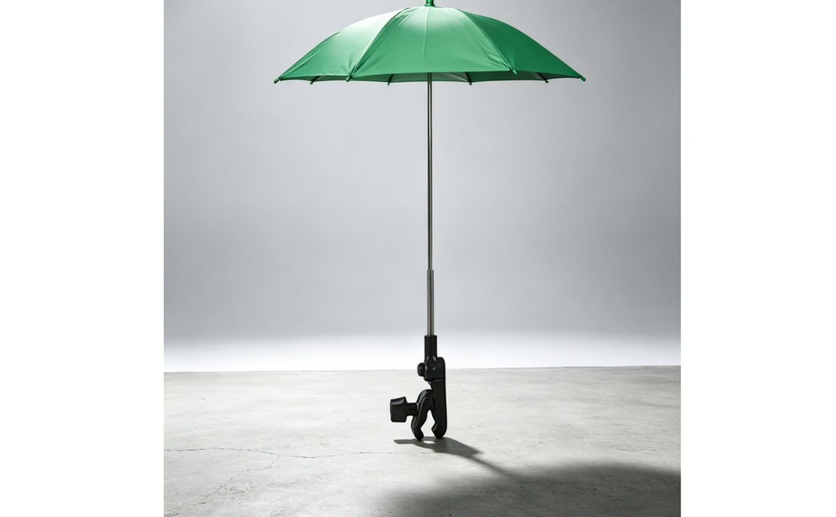 Attach-on Umbrella Adjustable Clamp-on Umbrella Lightweight for Commuters, Live Streamers