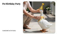 Festive Decoration Birthday Goose Outfit Set Easy to Wear Goose Birthday Outfit Adjustable Fit for Garden Decorators, Homeowners, Outdoor