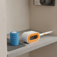 Automatic Holder Disposable Toilet Brush Hands-Hands-off Disposal Toilet Wand System for Bathroom