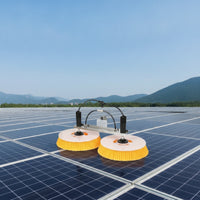 Photovoltaic Panel Cleaning Machine with Brush Adjustable Photovoltaic Panel Cleaner Extendable for Maintenance Professionals, Homeowners, Greenhouse