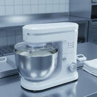Multi Function Electric Stand Mixer Splash Guard Planetary Mixer Stainless Steel Bowl Kitchen Appliance Heavy Duty for Home Bakers, Caterers, Bakery, Restaurant