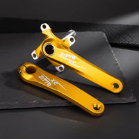 Mountain Bike Crankset Hollow Unified Mountain Bike Crank Arms 104BCD Crank Arms with Spindle for Cyclists, Trail Bikes, Cycle Repair