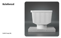 Thickened Material PVC Rainwater Hopper Easy Installation Roof Drain Funnel Long-Lasting Downspout Collection Box Reusable for Homeowners, DIY Enthusiasts, Construction Workers, Building Exterior