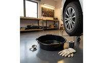 Automotive Fluid Pan Shallow Oil Collect Oil Pan Drain Container Wide Rim for Auto Repair