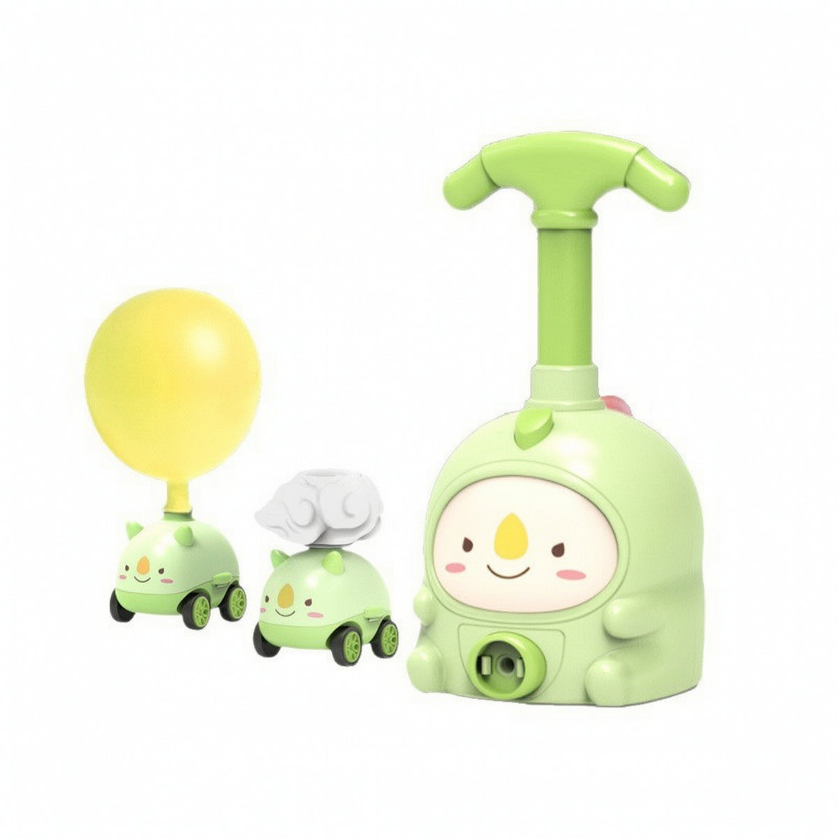 Balloon Launcher Toy Set Cartoon Balloon Powered Car Simple to Use