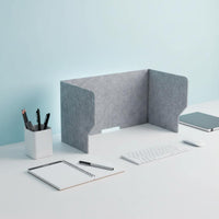 Acoustic Desk Panel Light Blocking Freestanding Desk Divider Sound Absorbing Foldable Privacy Screen for Students, Classroom, Library