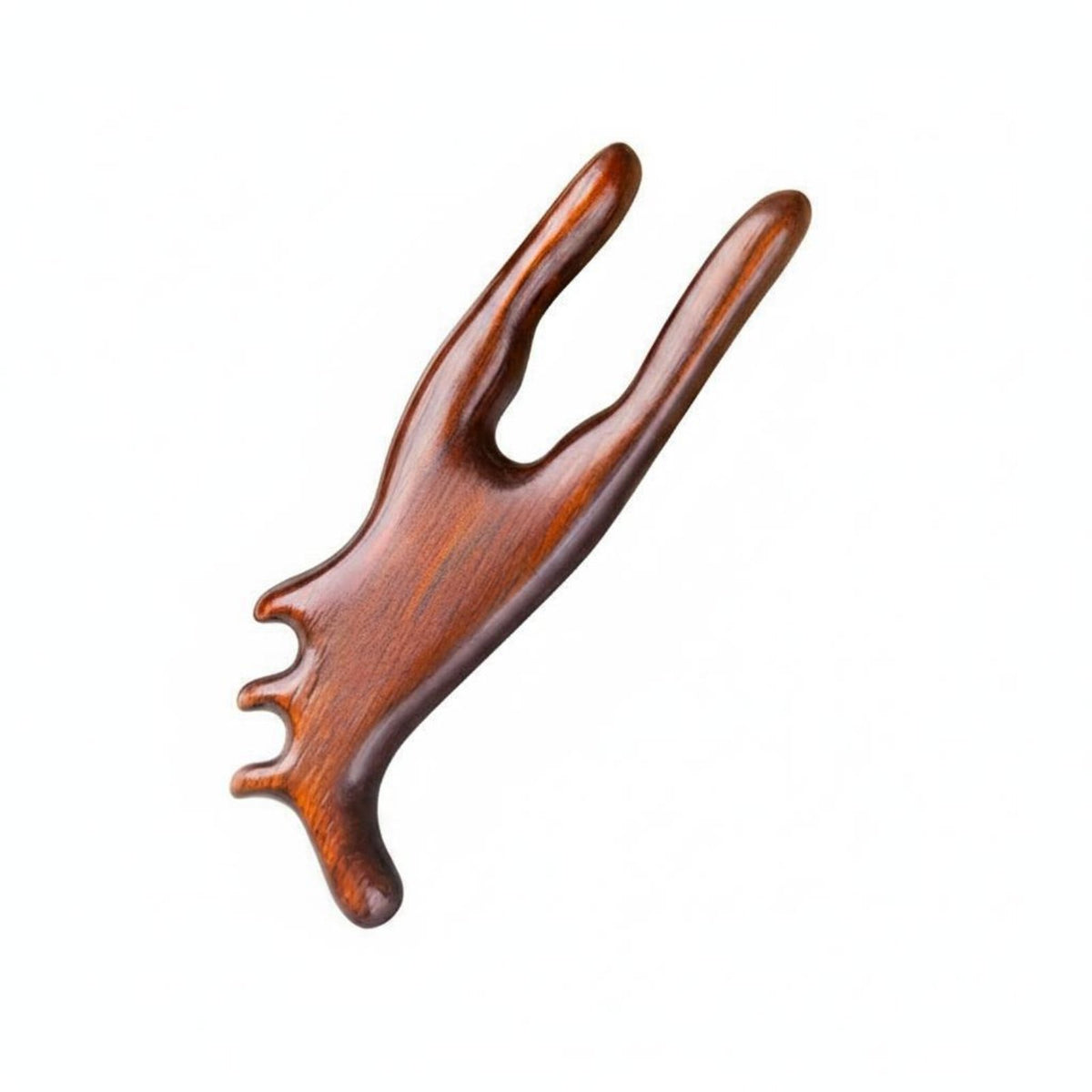 Hand Polished Sandalwood Ear Reflexology Tool Ergonomic Design Wooden Ear Massage Tool for Home SPA