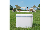 Portable Cooler with Temperature Display Insulated Cooler Box with Ice Bags Hard-Sided Bag Compact for Campers, Picnickers, Camping, Picnics, Car Travel