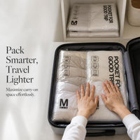 Travel Hand-Roll Compression Storage Bags for Clothes, Shoes, and Socks