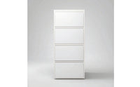 Shoe Storage Cabinet with Flip Drawers Wall-Mounted Shoe Organizer with Flip Drawers Metal Furniture for Families, Entryway, Hallway, Corridor