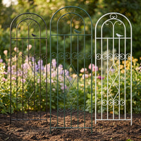 Garden Metal Trellis for Climbing Plants, Roses, and Vines - Outdoor Plant Support Frame