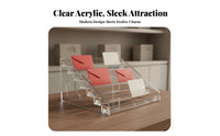 Acrylic Card Display Rack Tiered Design Multi-Tier Display Rack Space-Saving