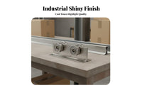 Sliding Door Track Wheel Stainless Steel Hanging Door Trolley Wheel Hanging Rail Pulley Kit Effortless Functioning