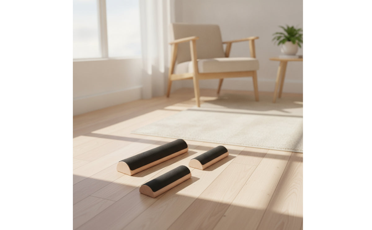 Anti-Slip Foot Stretcher Angled Ankle Coach Rectangular Stretching Board with Wooden Strips Antiskid for Athletes, Dancers, Physical Treatment, Rehab, Home Workouts