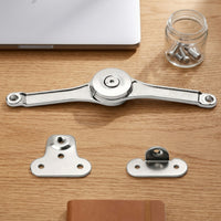 Silver Cabinet Lid Support Hinge Metal Lid Support Hinge Rust-Resistant Hardware Safe for Cabinets