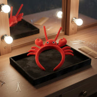 Cute Crustacean Headband Photo Prop Soft Toy Crustacean Hair Band Funny Crab Costume Headband for Party, Stage