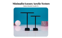 Cross-Shaped Earring Stand Transparent Earring Display Rack Clear Jewelry Display Minimalist Design Clear T-Shaped Stand