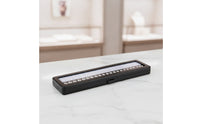 Metal Gemstone Comparison Box Compact Stone Size Reference Case Rectangular Gemstone Display Box Transparent for Classroom