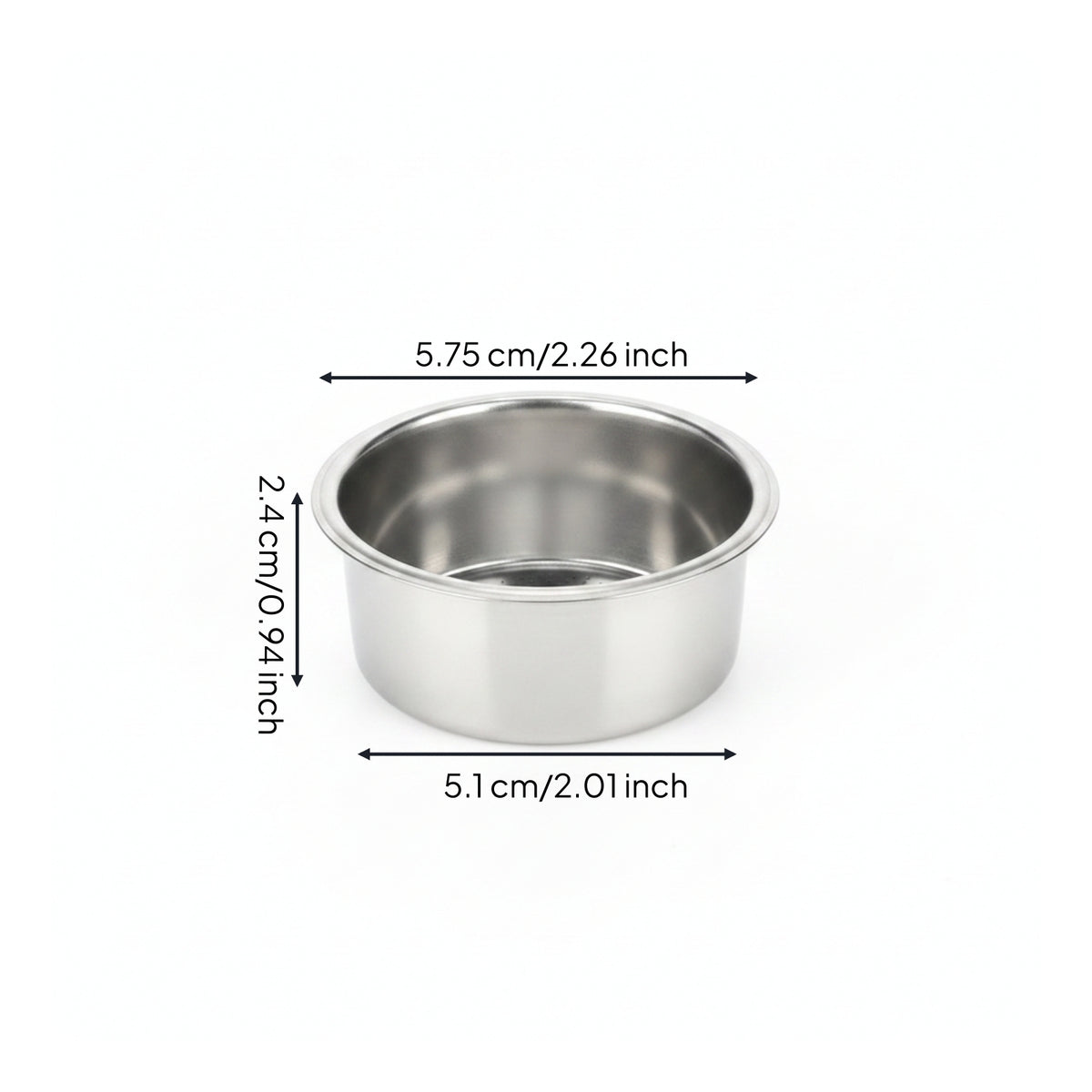 Stainless Steel Portafilter Basket Perforated Stainless Steel Filter Basket Easy to Clean Reusable for Home Baristas
