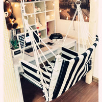 Indoor/Outdoor Hanging Chair for Dorms, Bedrooms, and Kids - Single Person Swing Hammock